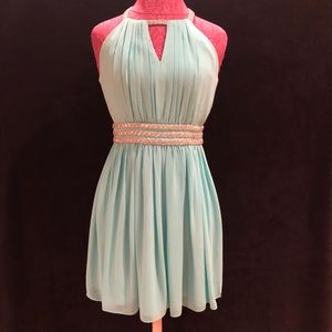 Gianni Bini Aqua Green Cocktail Dress, Size M